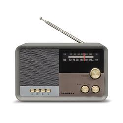 Picture of Crosley CR3036DCL Tribute Vintage AM &amp; FM Bluetooth Radio  Charcoal