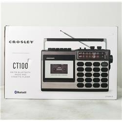 Picture of Crosley CT100BSI Vintage Cassette Player Radio  Silver