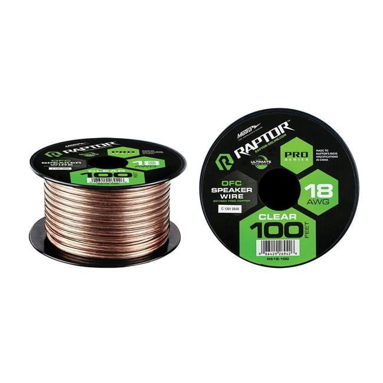 Picture of Raptor R5SW18100 100 ft. 18AWG Pro Series OFC Speaker Wire&#44; Copper