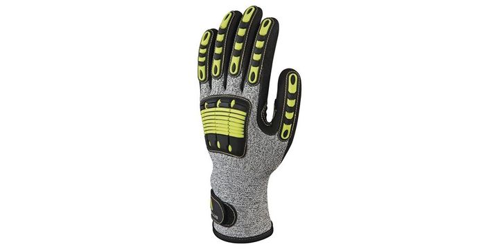 Impact & Cut Resistance Glove, Yellow - Extra Large