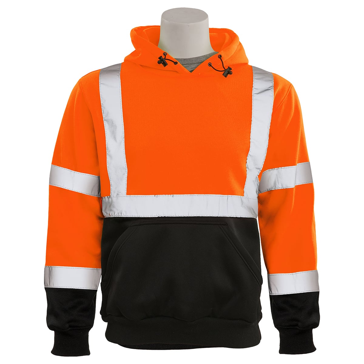 Sweatshirt, Fleece, Pullover, Class 3, W376B, Hi-Viz Orange, 3XL