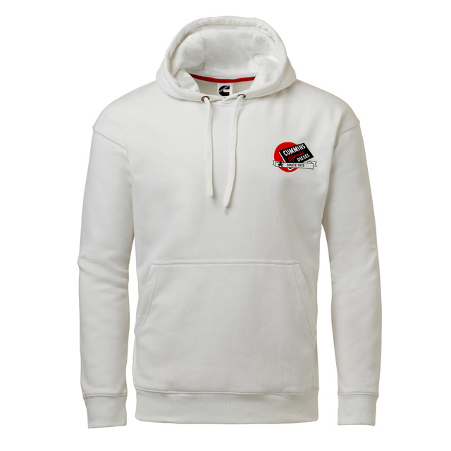 CMN35285 Dependable Diesel Hooded Sweatshirt, White - 3XL