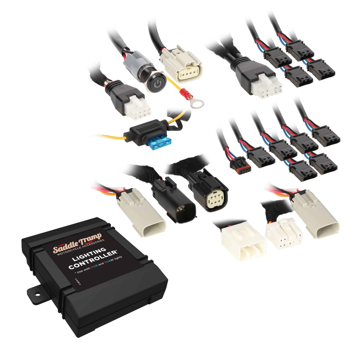 BCRGBK1 RGB 12 LED Strip Kit with Controller for 1996 Harley Davidson FLH