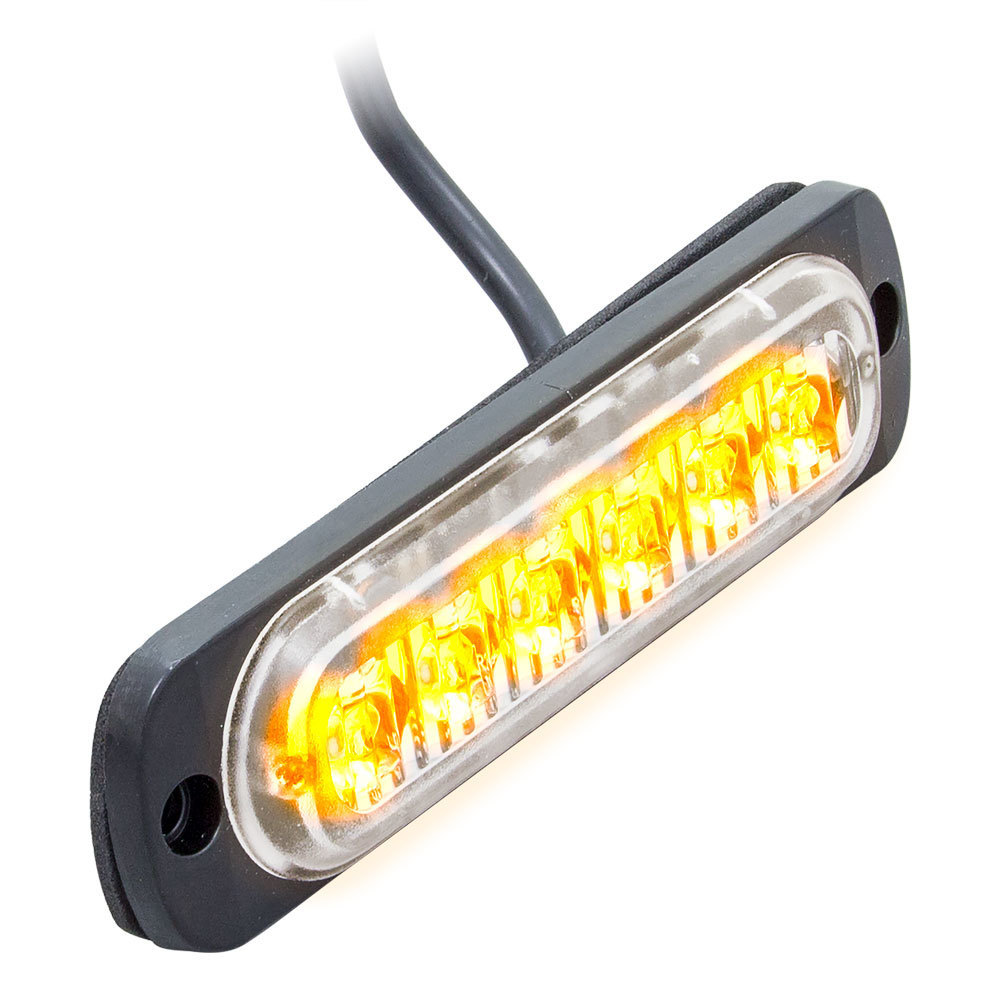 HEMULTE6A 4.4 in. 6 LED Grille Mark Lights, Amber