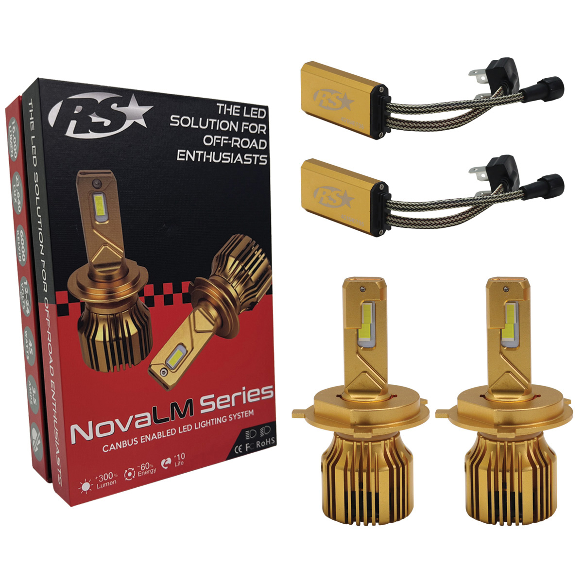 H1NOVA H1 16000 lm LED Offroad Headlight Conversion Canbus Kit