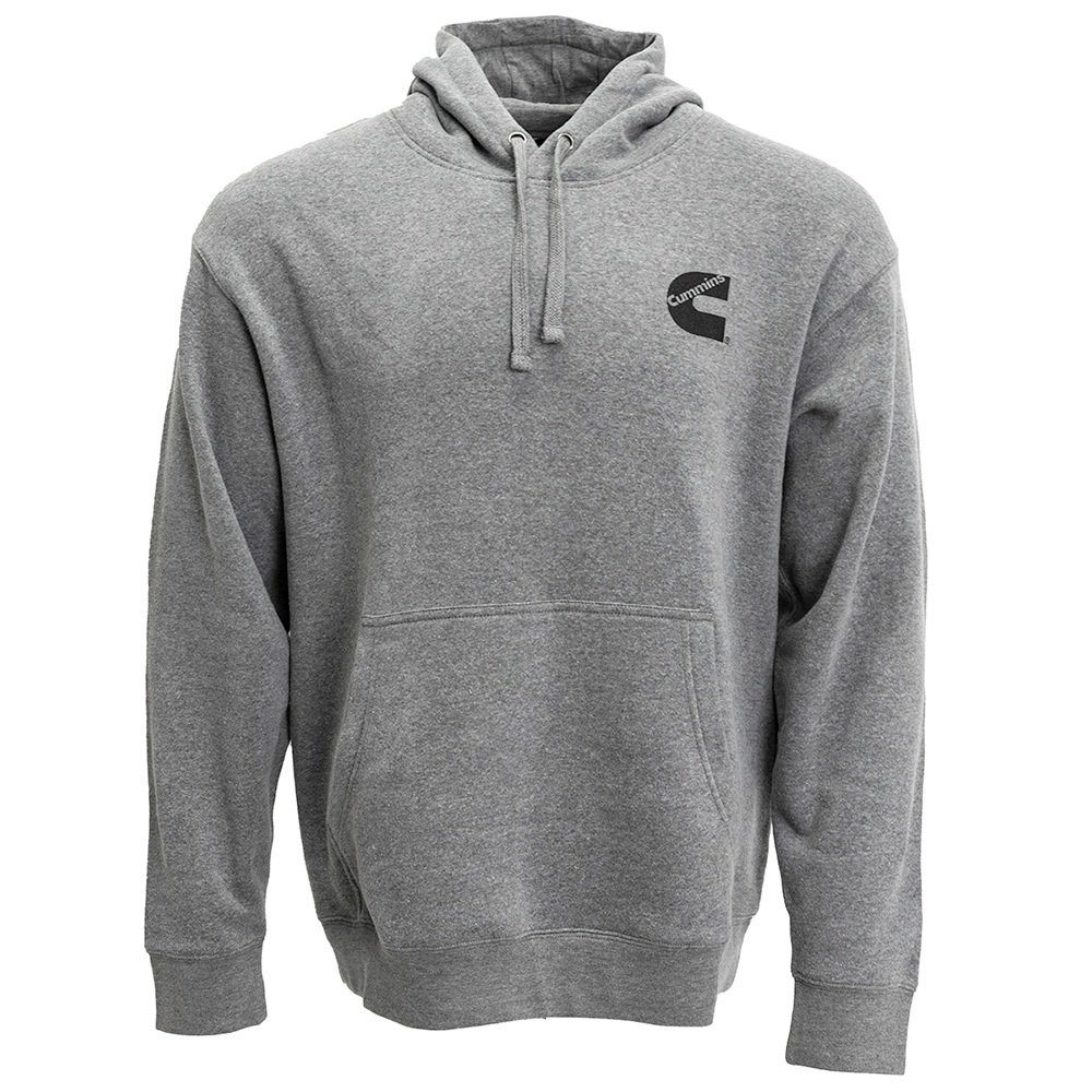 CMN5001 Unisex Comfortable Cotton Blend Fleece Pullover Hoodie Sweatshirt, Gray - Extra Large