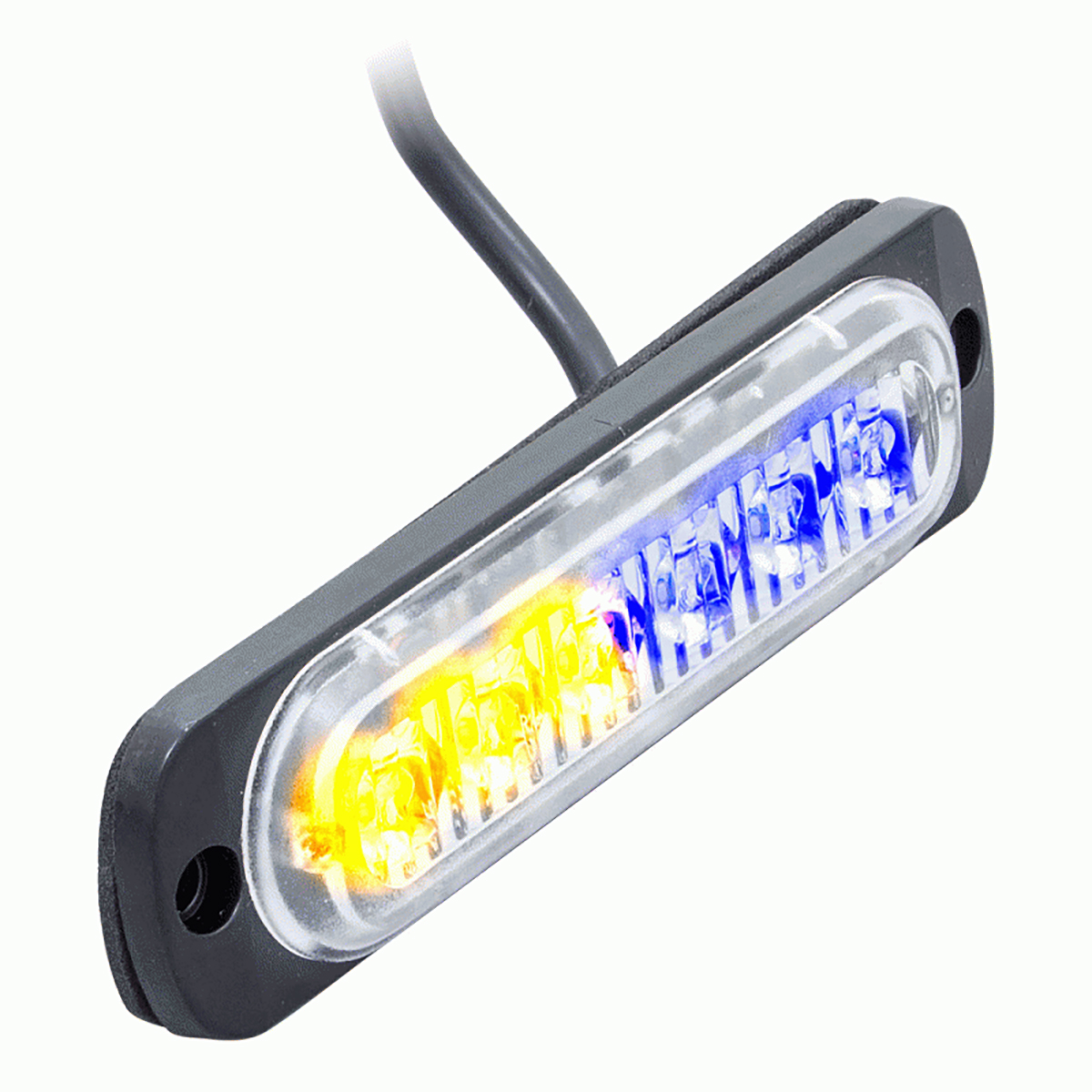 HEMULTE6BA 4.4 in. 6 LED Bi-Color Marker Lights, Blue & Red