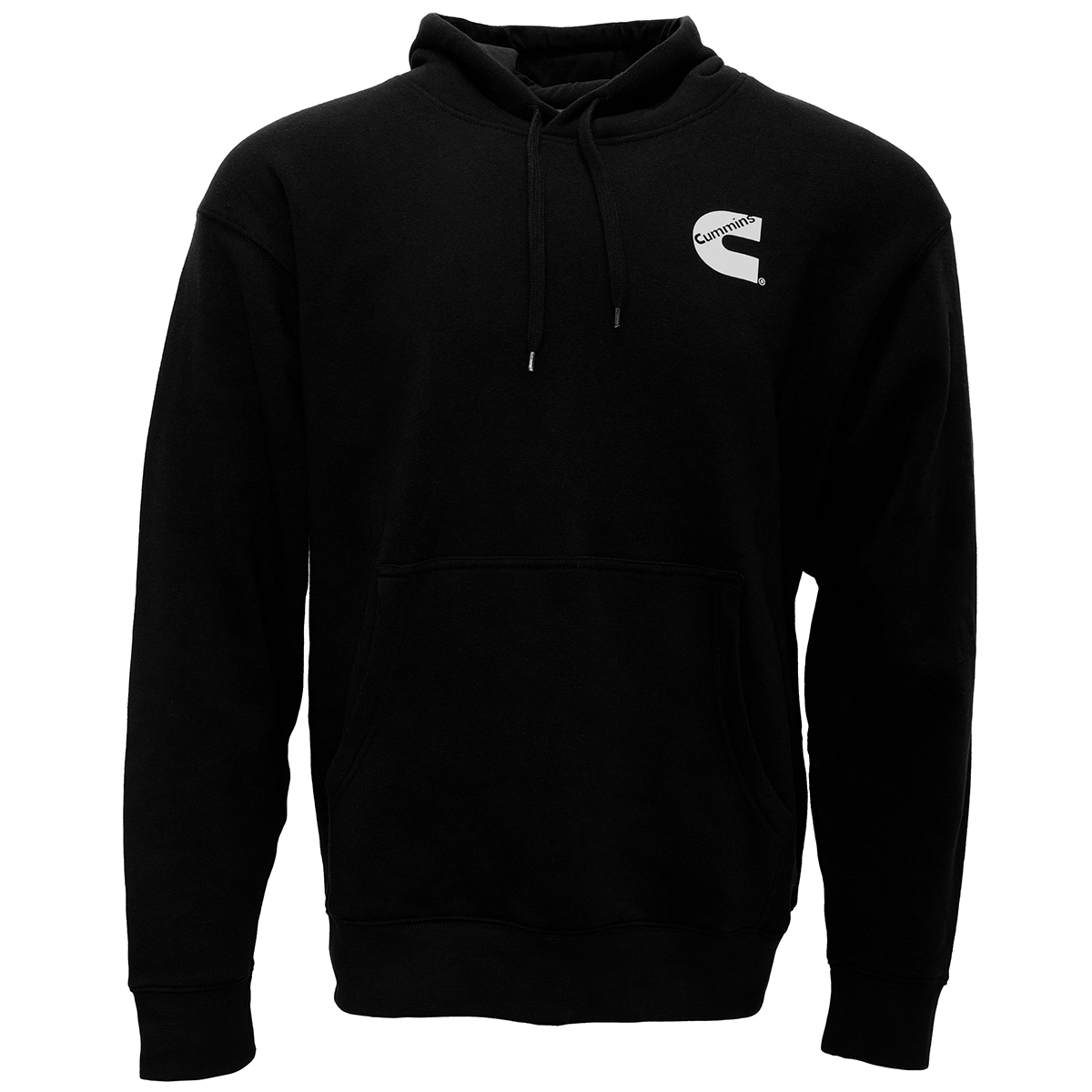 CMN4792 Unisex Comfortable Cotton Fleece Pullover Hoodie Sweatshirt, Black - Medium