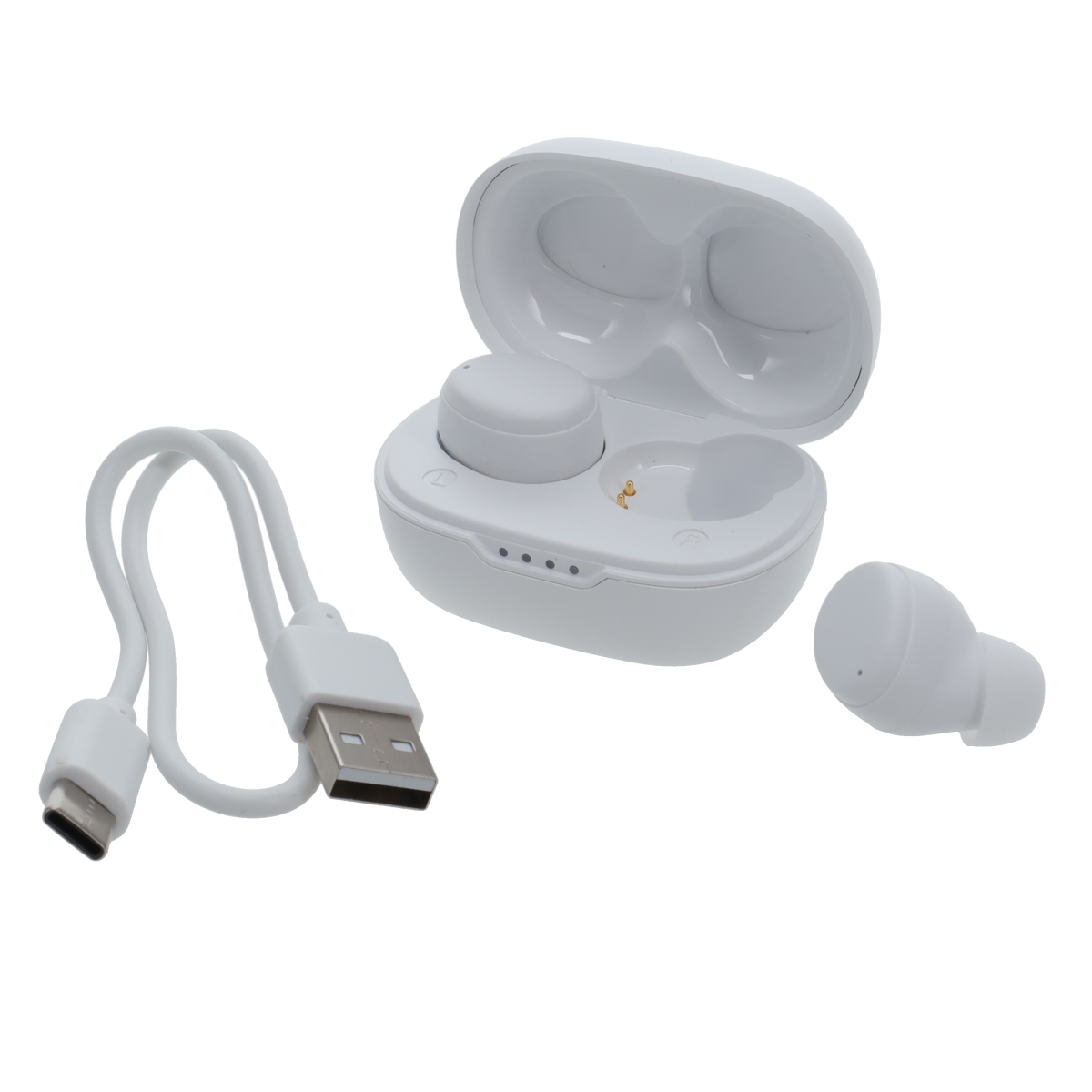 Picture of Rove RVTWSWHT ROVE Wireless Earbuds Bluetooth 5.3 Headphones In-Ear Headset Earbuds with Charging Case-White