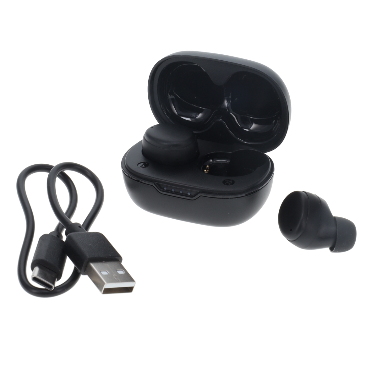 Picture of Rove RVTWSBLK Rove Wireless Earbuds Bluetooth 5.3 Headphones In-Ear Headset Earbuds with Charging Case-Black