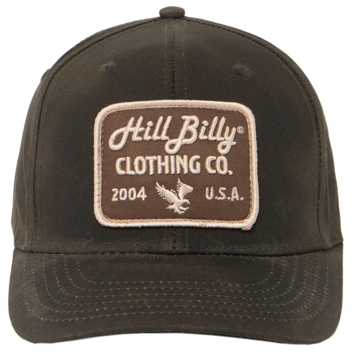 H3 BA92355 Hillbilly Green Waxed Canvas Snapback Hat