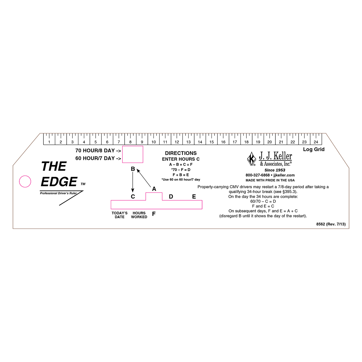 8562 The Edge Professional Drivers Ruler