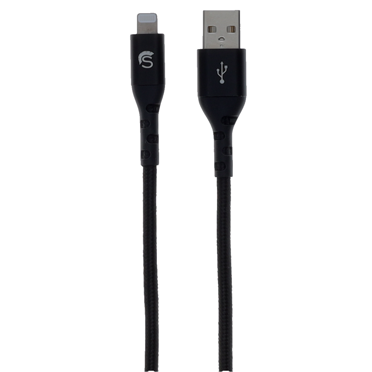 STLIGHTA4 4 ft. Kevlar Lightning to USB-A Braided Cable - Lightning to Type A Charging Cord - Black