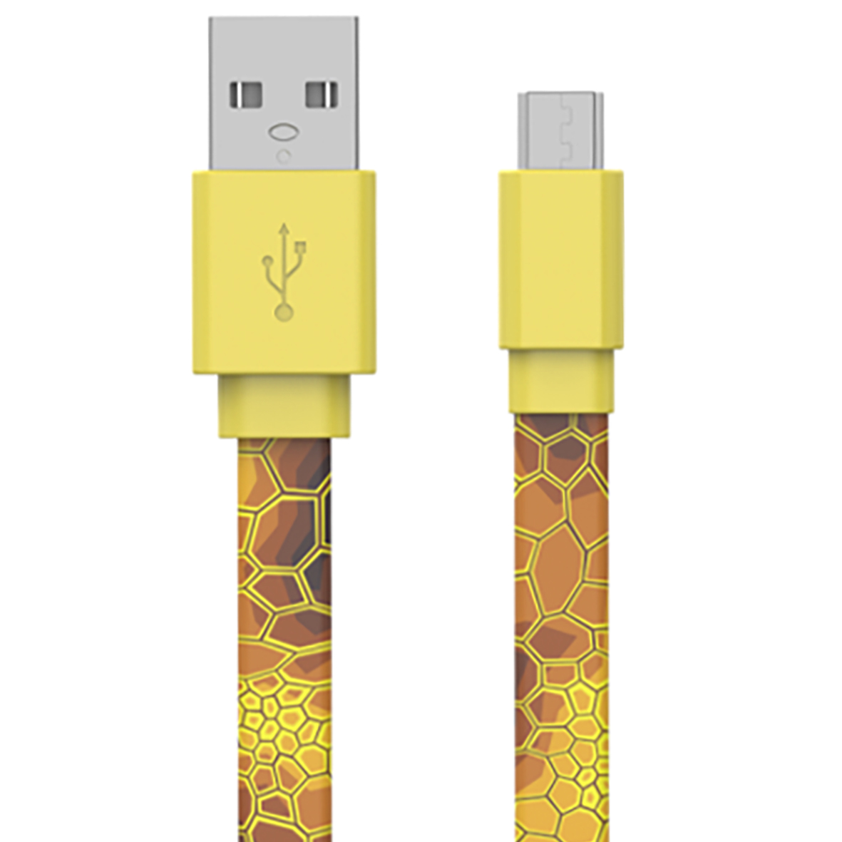 MBSSP21M Micro Charging Cable USB for Android Micro to USB-A 4 ft. Animal Reptile Print Charging Cord