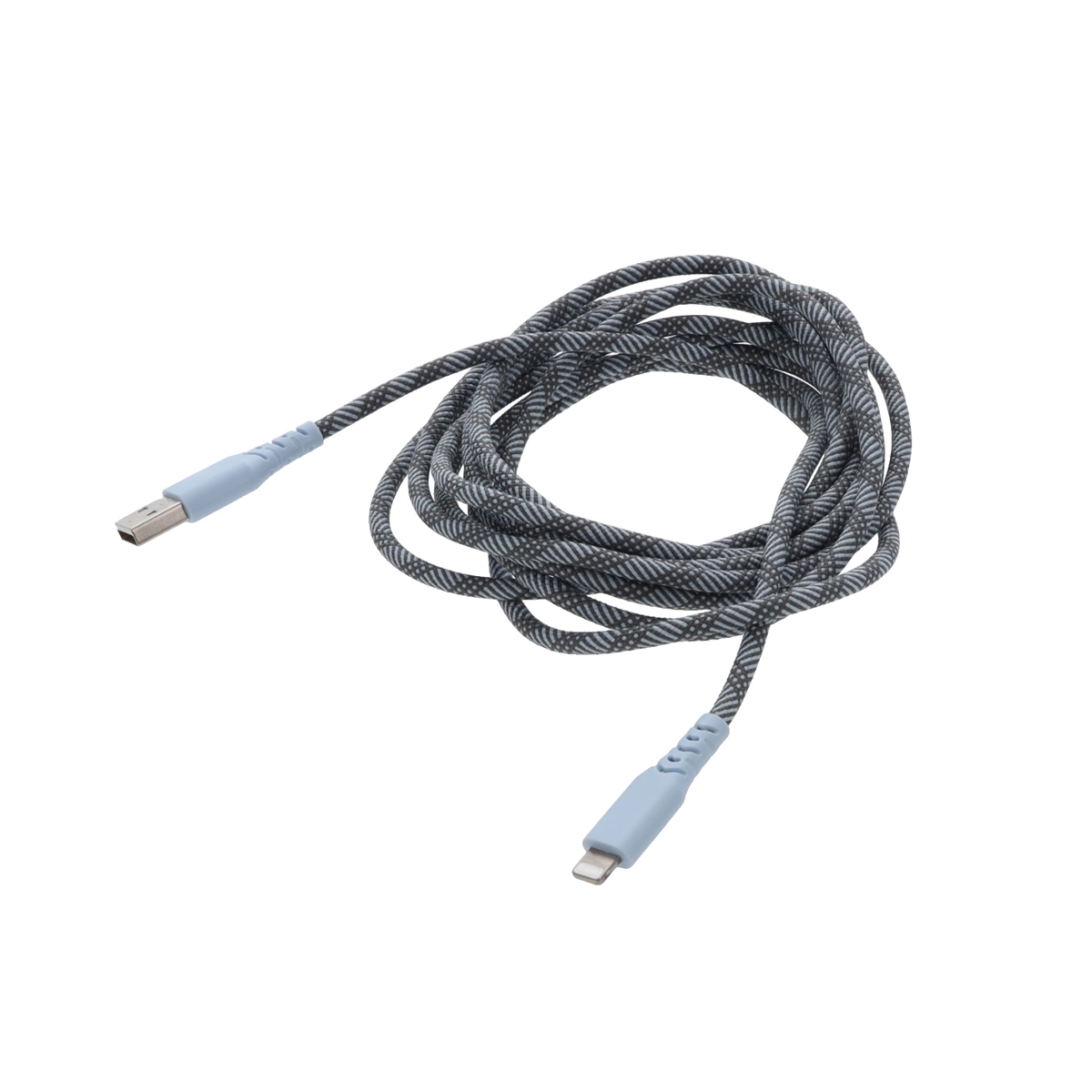 Rove RV10FTLUSBA 10 ft. Lightning to USB A Braided Cable - Extra Long Charging Cord for Mobile Devices - Assorted Color