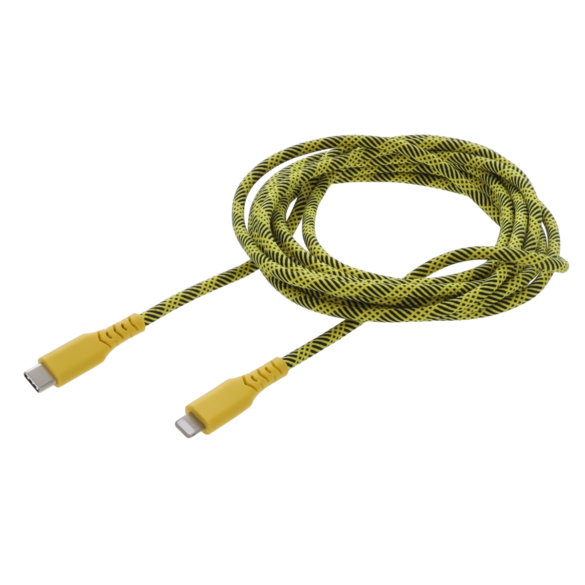 Rove RV10FTLUSBC 10 ft. Lightning to USB C Braided Cable - Extra Long Charging Cord for Mobile Devices - Assorted Color