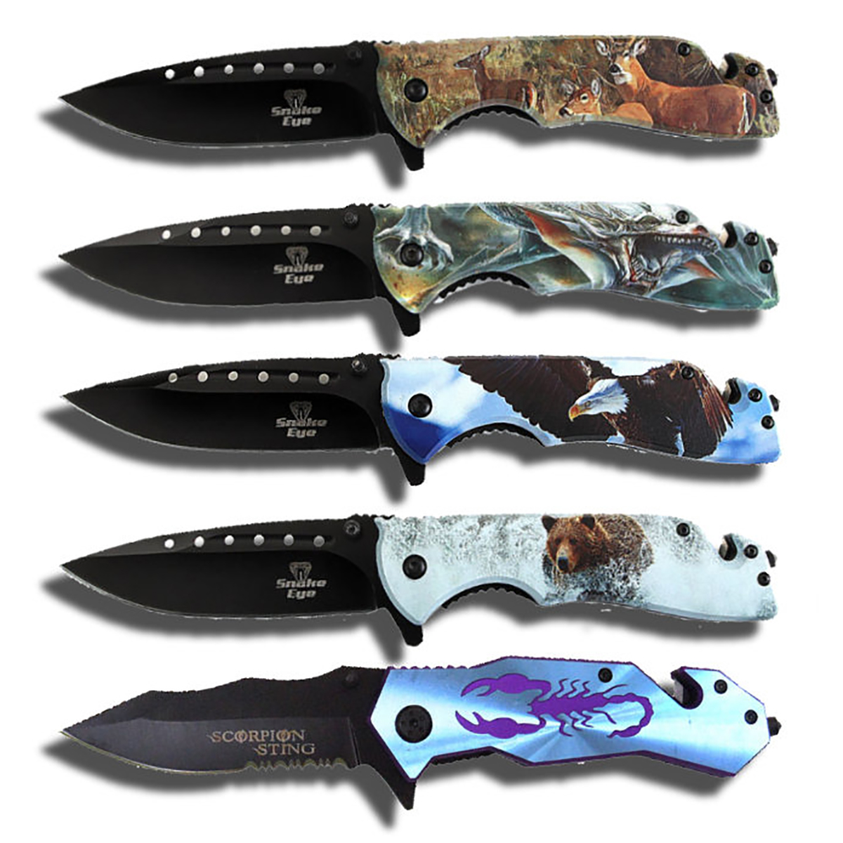TCWILDLIFE 12 Piece Wildlife Knife - Assorted Color