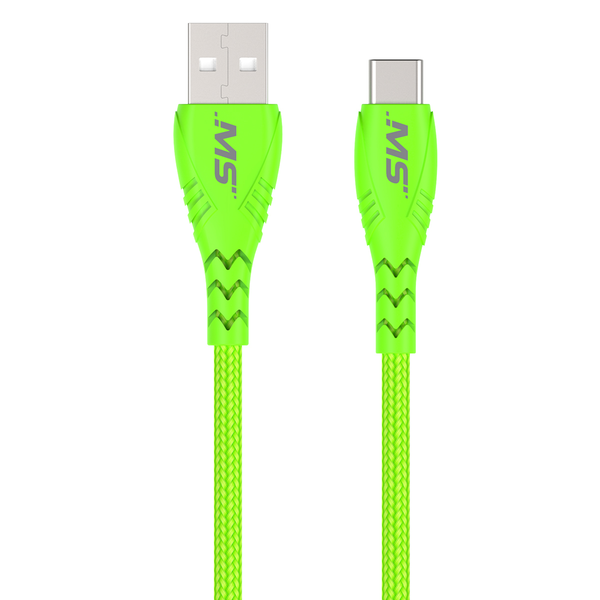 MB06733 10 ft. USB-A to USB-C Hi-Vis Cable - Green