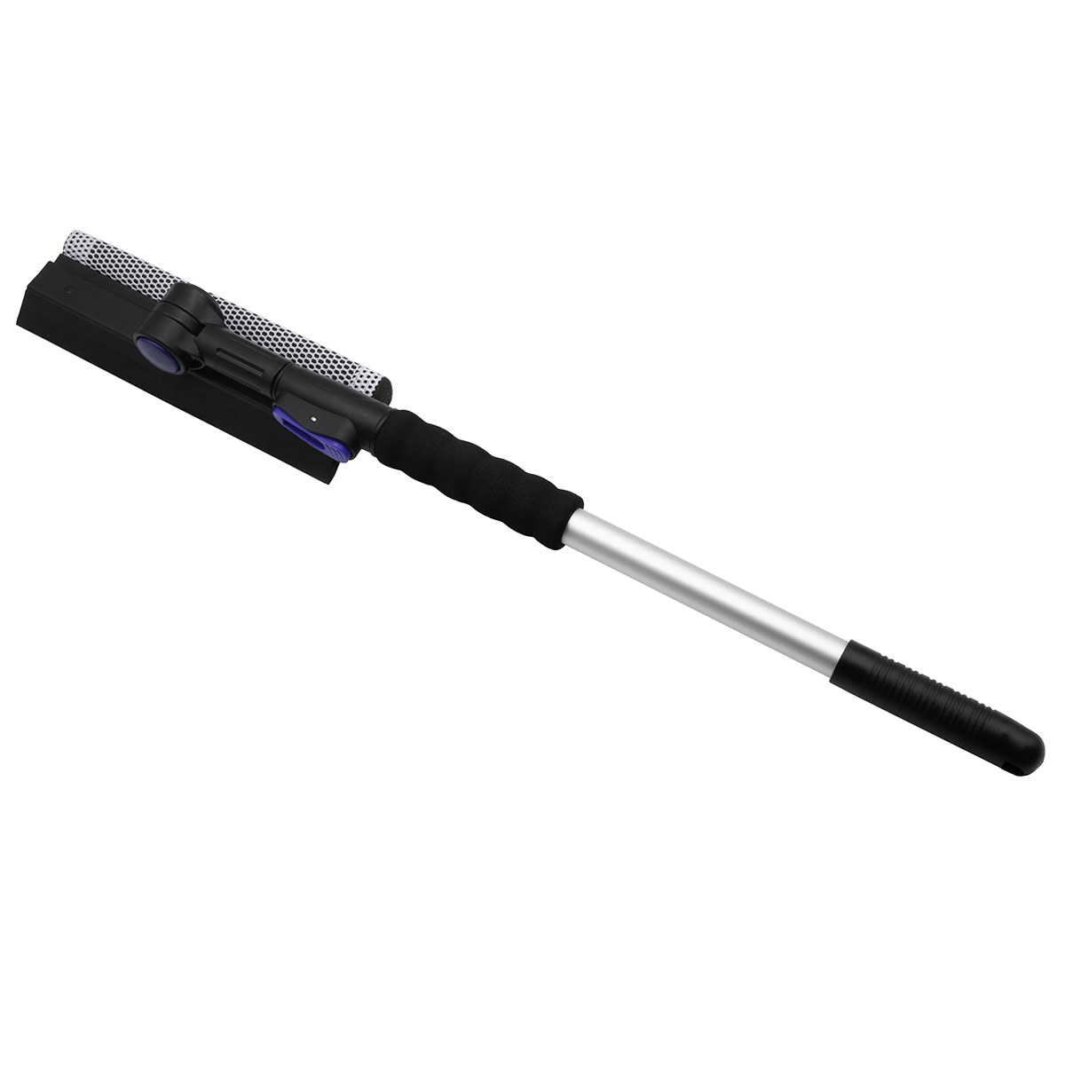 HM392106 Telescopic Window Squeegee Semi Truck Window Cleaner Tool with Extension Pole - Up to 49 in.