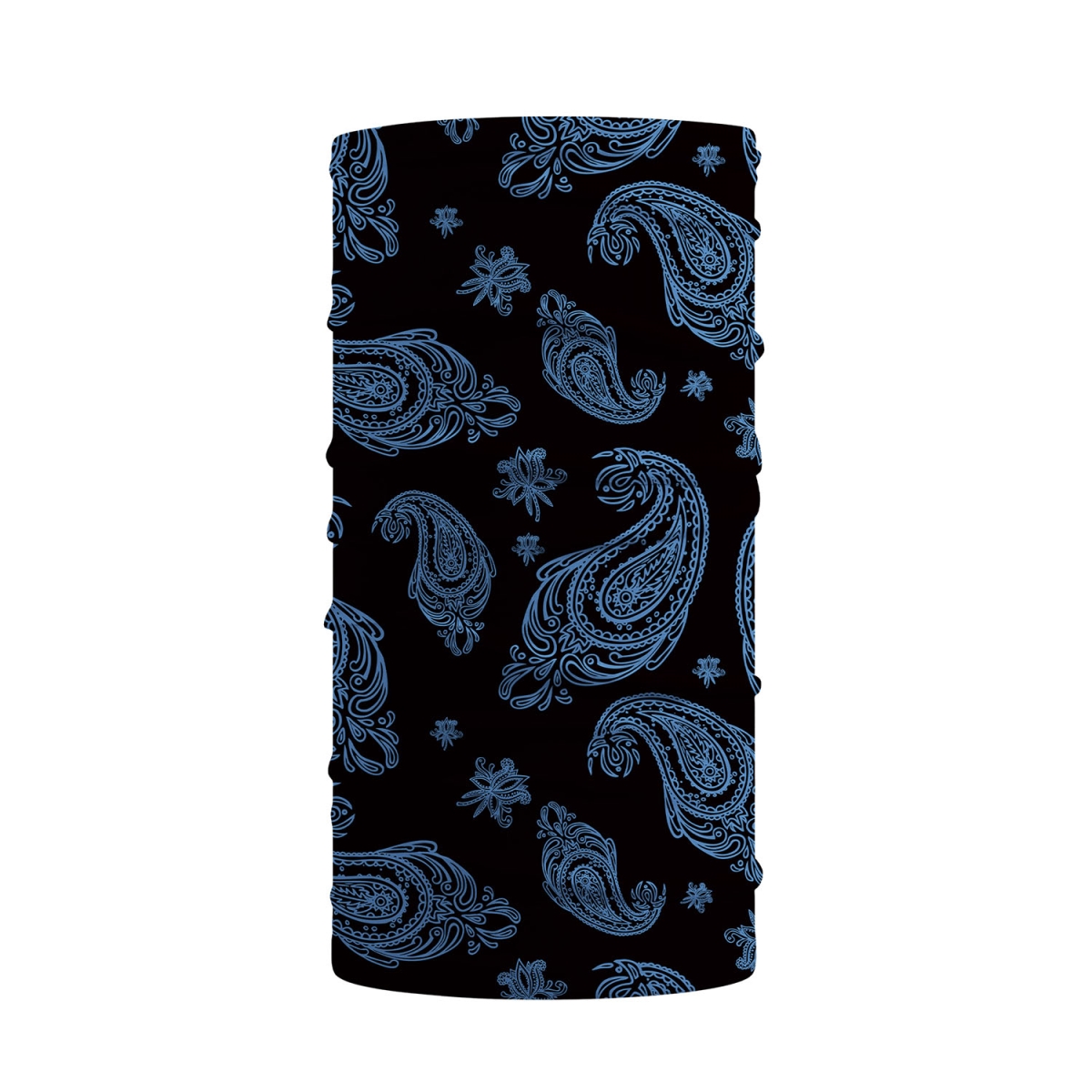 TB1060192 Paisley Face Guard Balaclava - Face Mask Neck Gaiter UV Protector Motorcycle Ski Scarf for Men Womens - Black & Navy