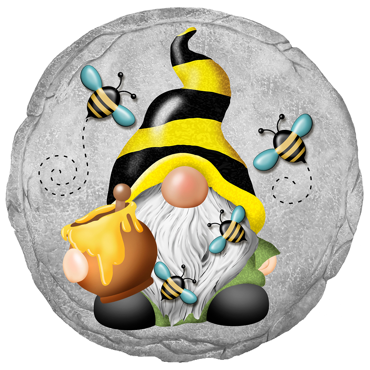 13427 Gnome Bee Stepping Stone