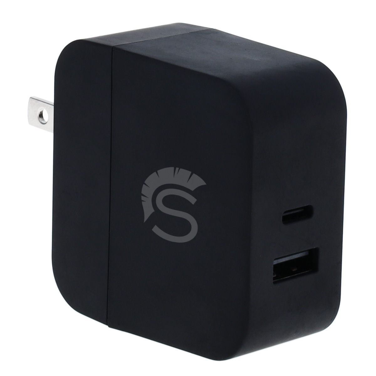 STPWRAC Dual Port 30W AC USB & USB C Wall Charger with Most Apple Devices & Samsung Devices
