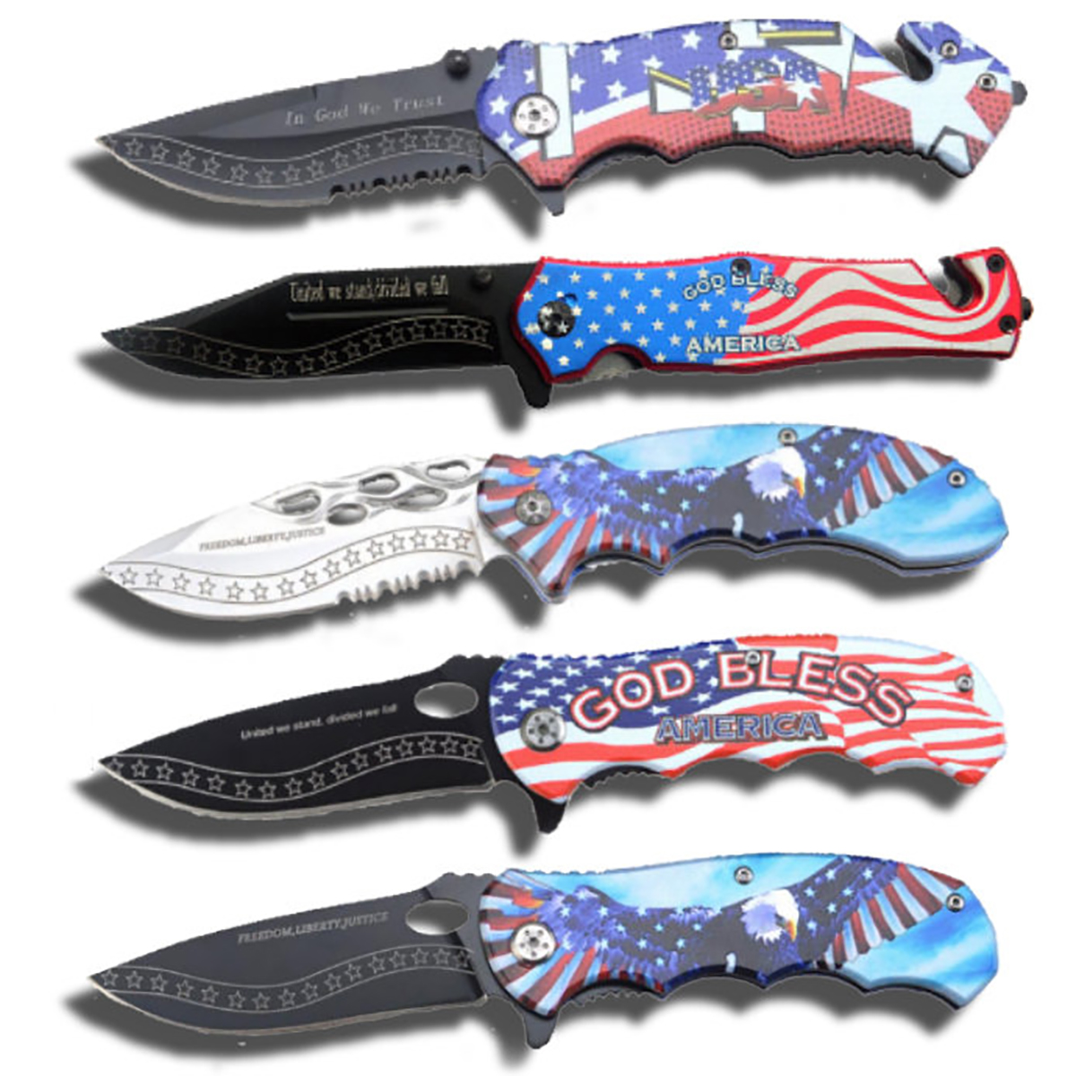 TCFLAGS 12 Piece Flags Knife - Assorted Color