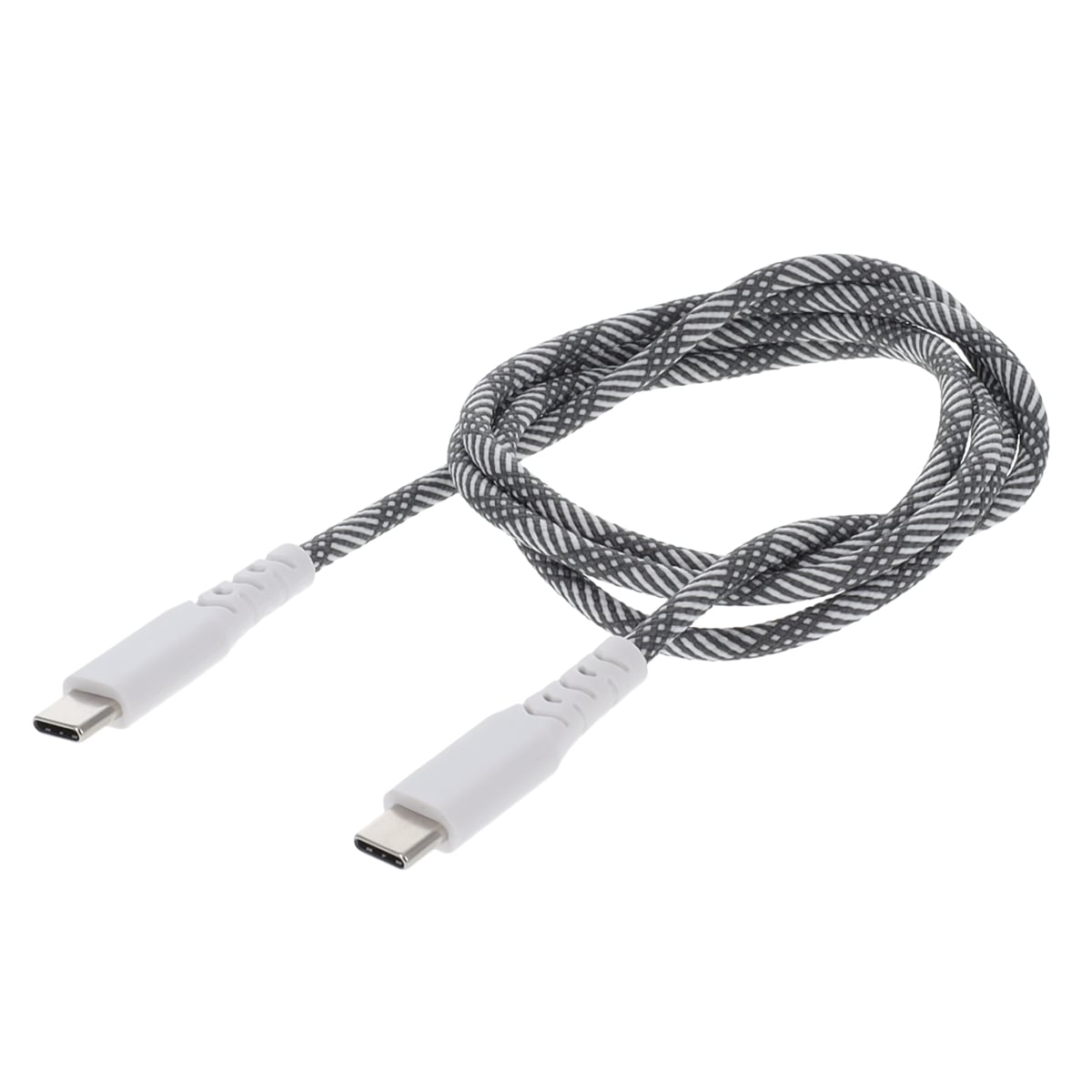 Rove RV3FTUSBCC 3 ft. USB-C to USB-C Braided Charging Cord Cable for Mobile Devices - Assorted Color