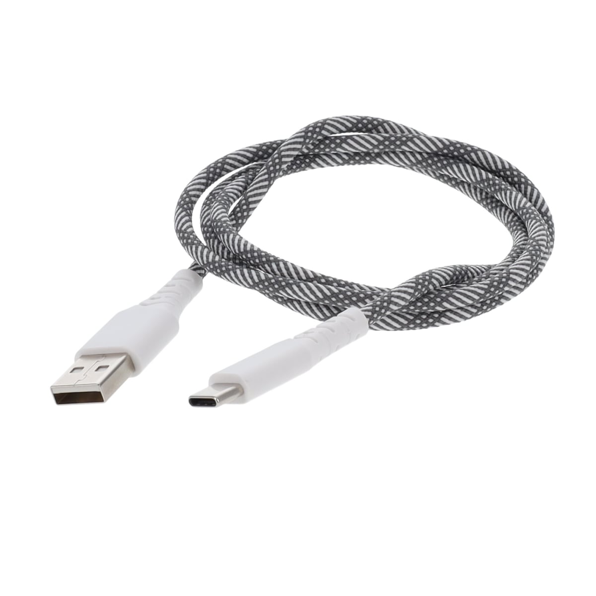 Rove RV3FTUSBCA 3 ft. Type C to USB Braided Charging Cord Cable for Mobile Devices - Assorted Color
