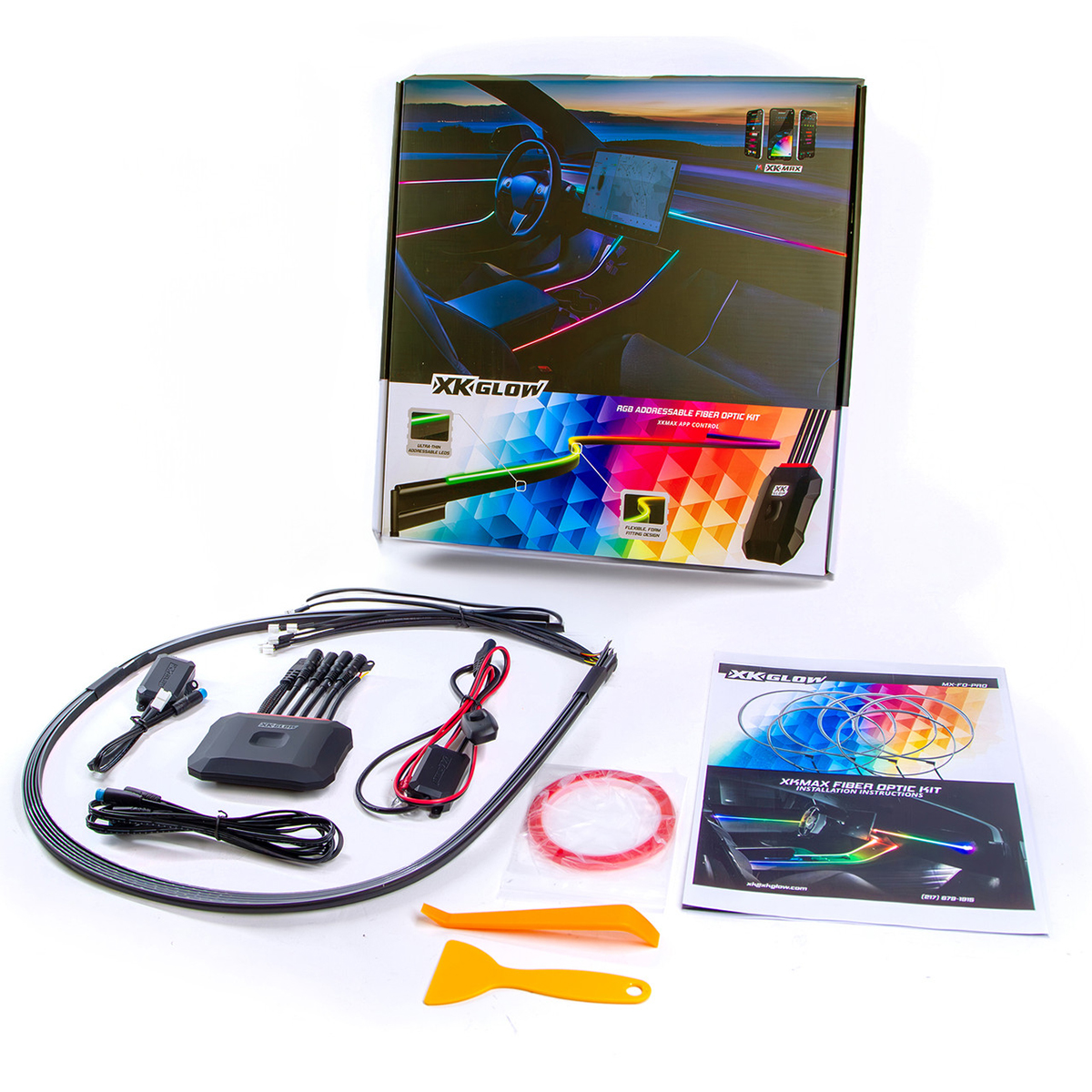 MXFOMINI 30 in. XKmax Fiber Optic Interior Ambient Light Strip Kit