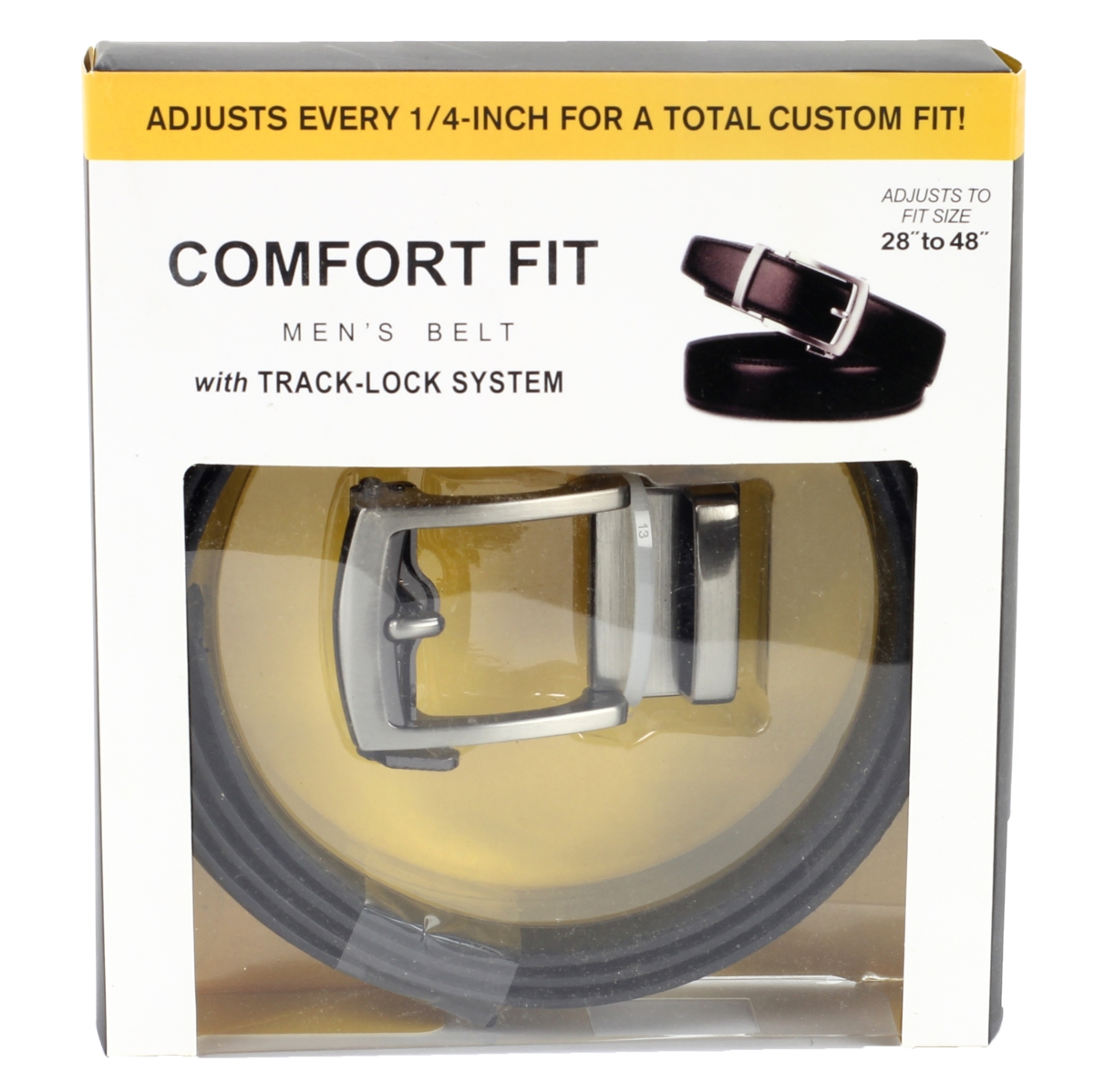 Leather Impressions BL188BR Comfort Fit Ratchet Customizable Adjustable Belt - One Size - 28-48 in. - Brown