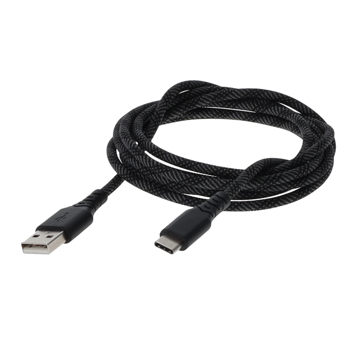 Rove RV6FTUSBCA 6 ft. USB-C to USB Braided Cable - Long Charging Cord for Mobile Devices - Assorted Color