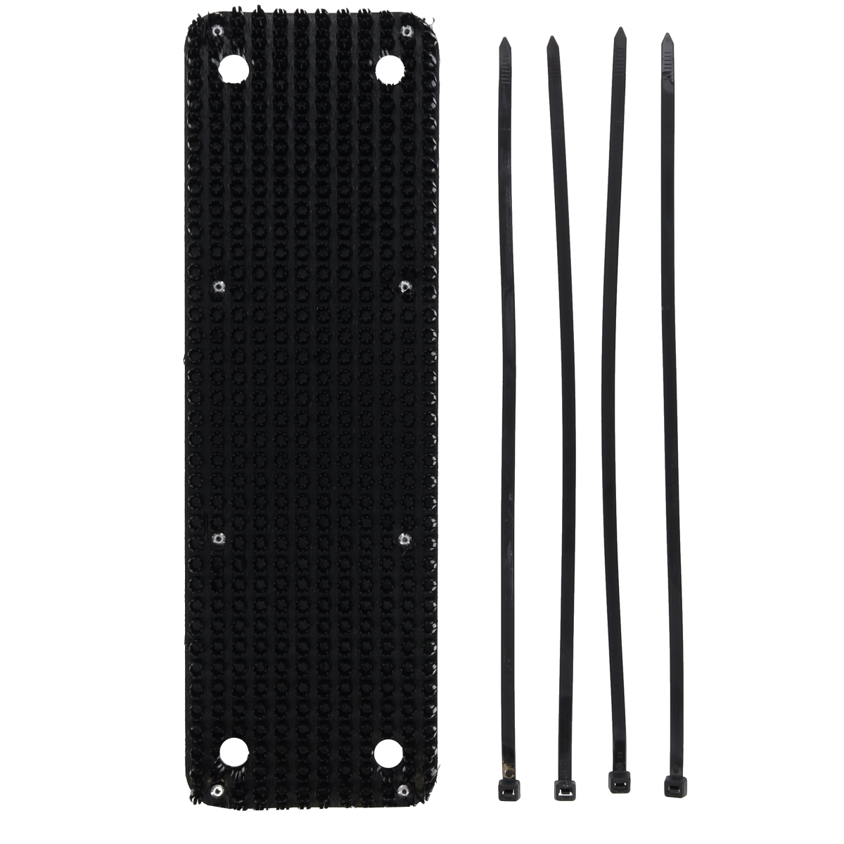RPCF6018 RV Landing Step Boot Brush Cab Step Mat - Tractor Trailer Camper Truck - Black