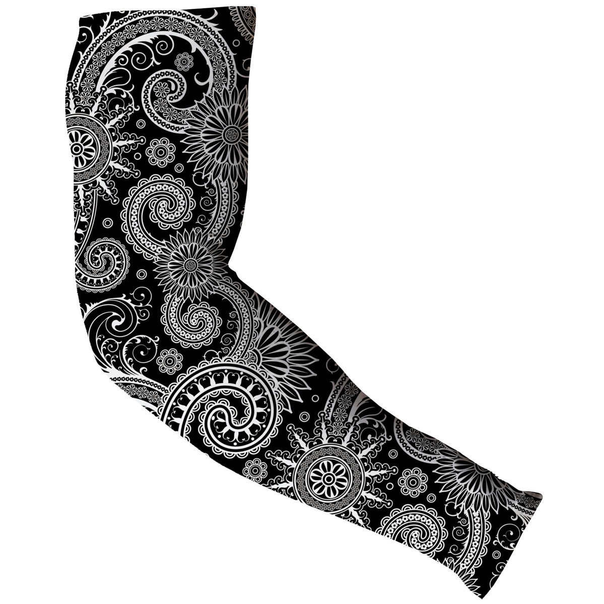 TB1133120 Black & White Paisley Arm Sleeves