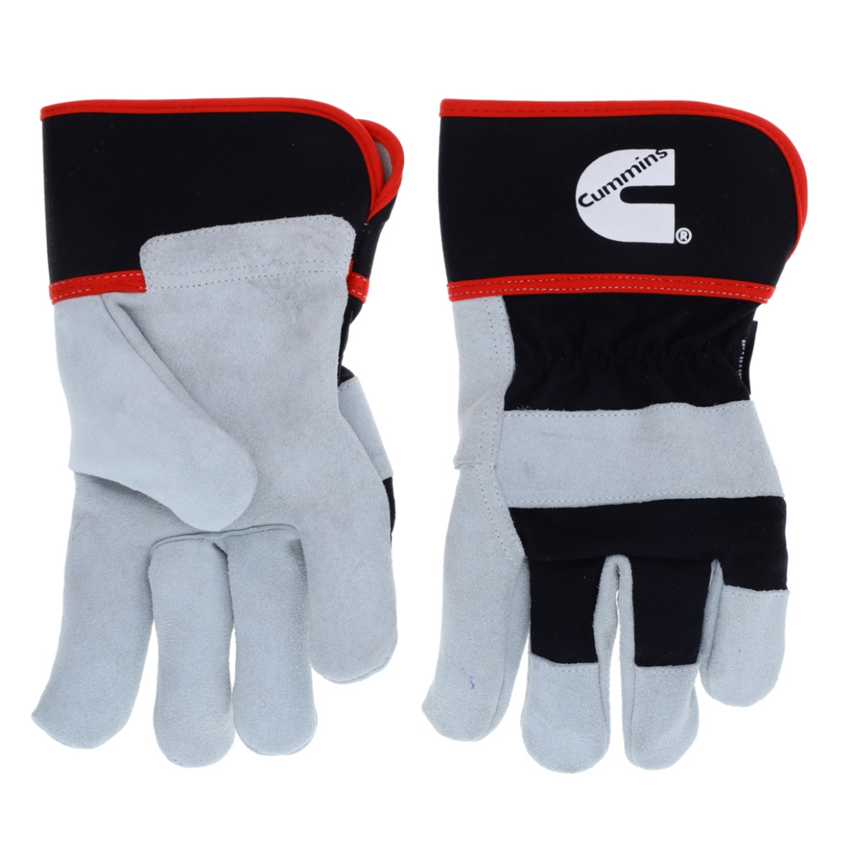 CMN35114 Split Work Heavy Duty Warehouse Gloves for Men with Safety Cuff & Leather Palm - Extra Large