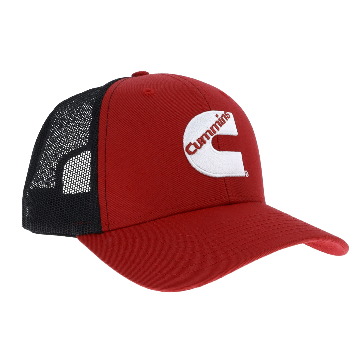CMN34732 Trucker Hat Mens & Womens Mesh Back Baseball Cap Snapback Diesel Ball Cap - 112 Hat - Red