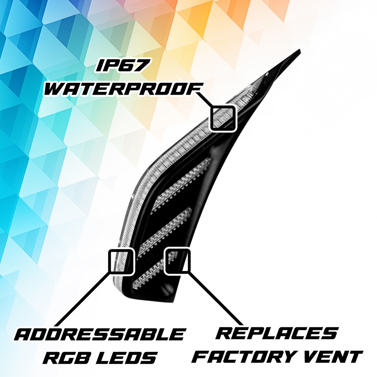 MXVENTRGBKIT Max Jeep Air Vent Light