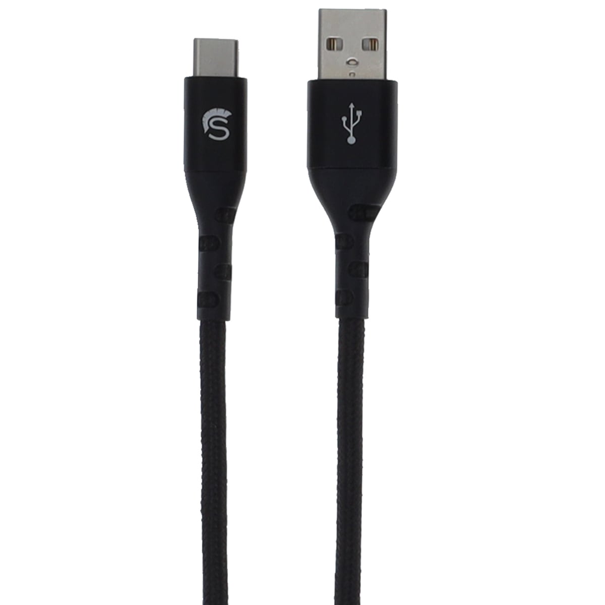 STUSBAC10 10 ft. Kevlar USB-C to USB-A Braided Cable - Type C to A Charger Cable - Black