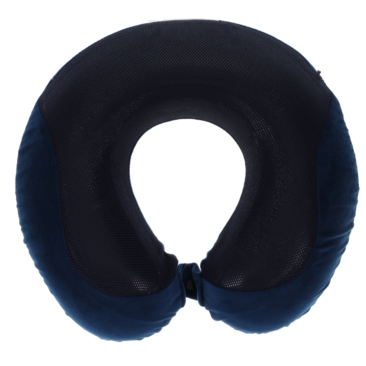 BCO3565GELNVY Gel Neck Pillow with Memory Foam & Cooling Gel-Removable Washable Cover Front Snap for Travel Comfort - Navy