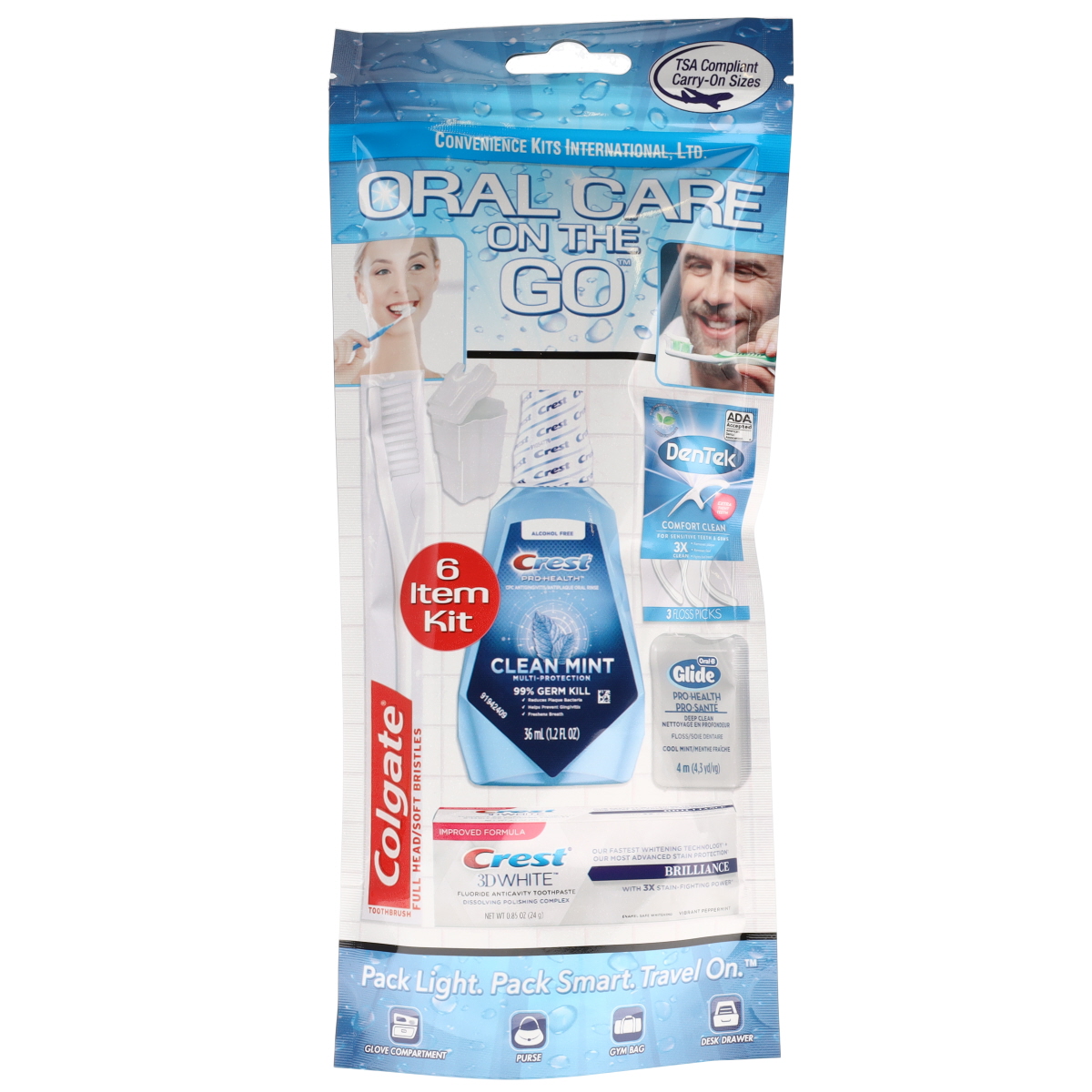 88DAS Oral Care 6 Piece Travel Kit