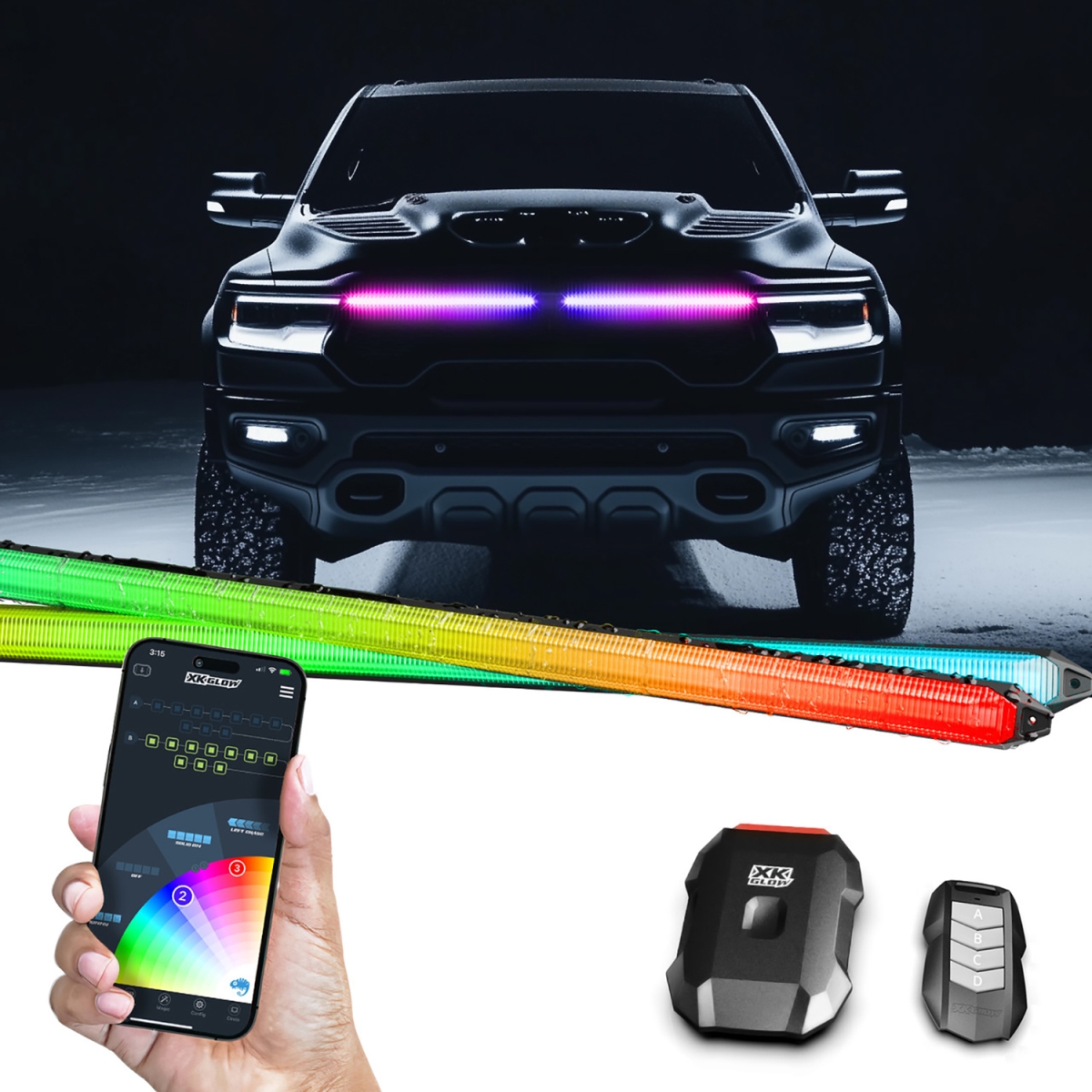 MXDRL9KIT 9 in. XKmas DRL Truck Grill