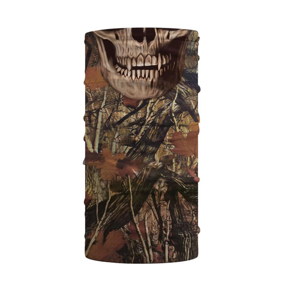 Woodland Skull Face Guard Balaclava - Camo - One Size - UV Protection