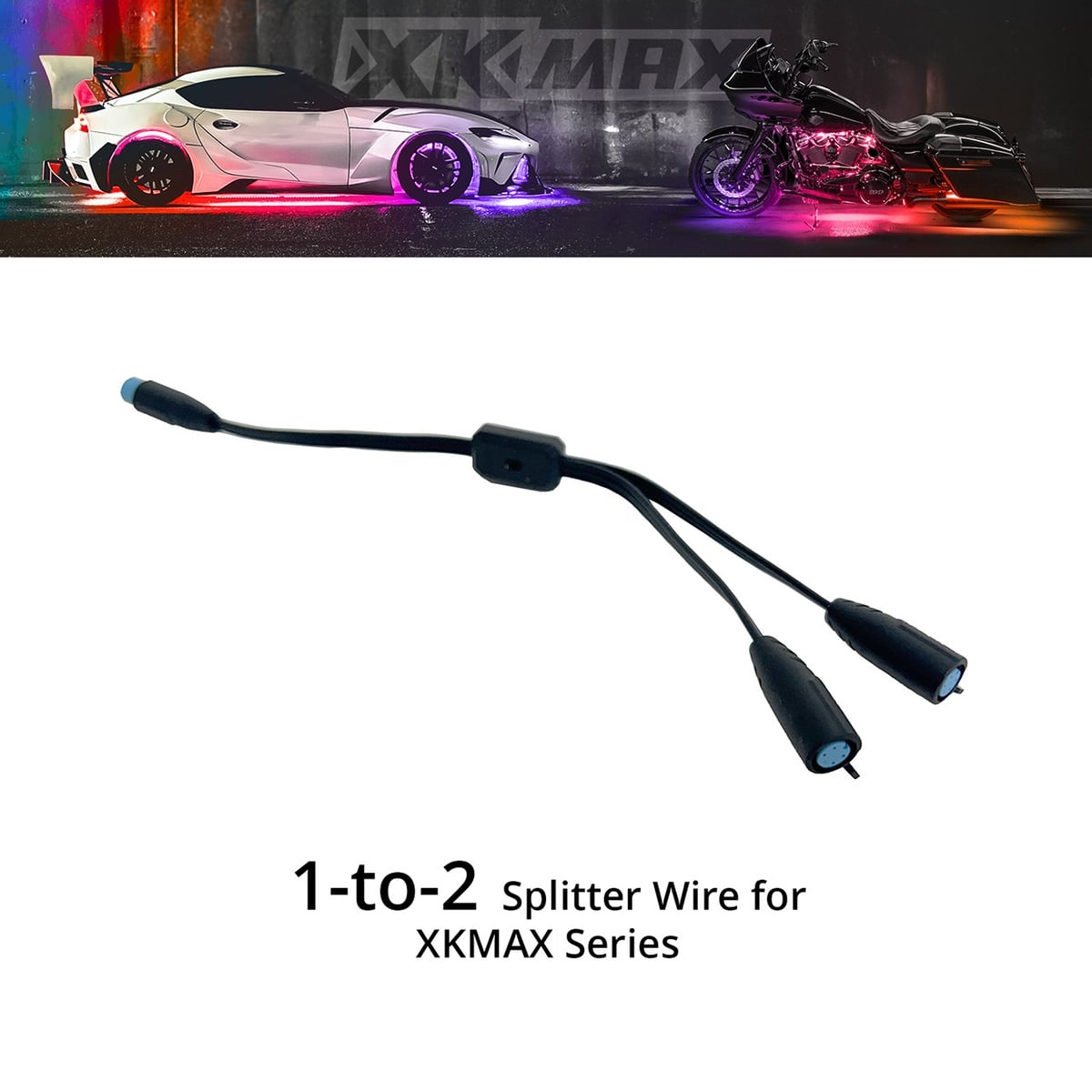 XKGLOW XKmax 1-to-2 Splitter Wire (MX-WIRE-SPLIT)