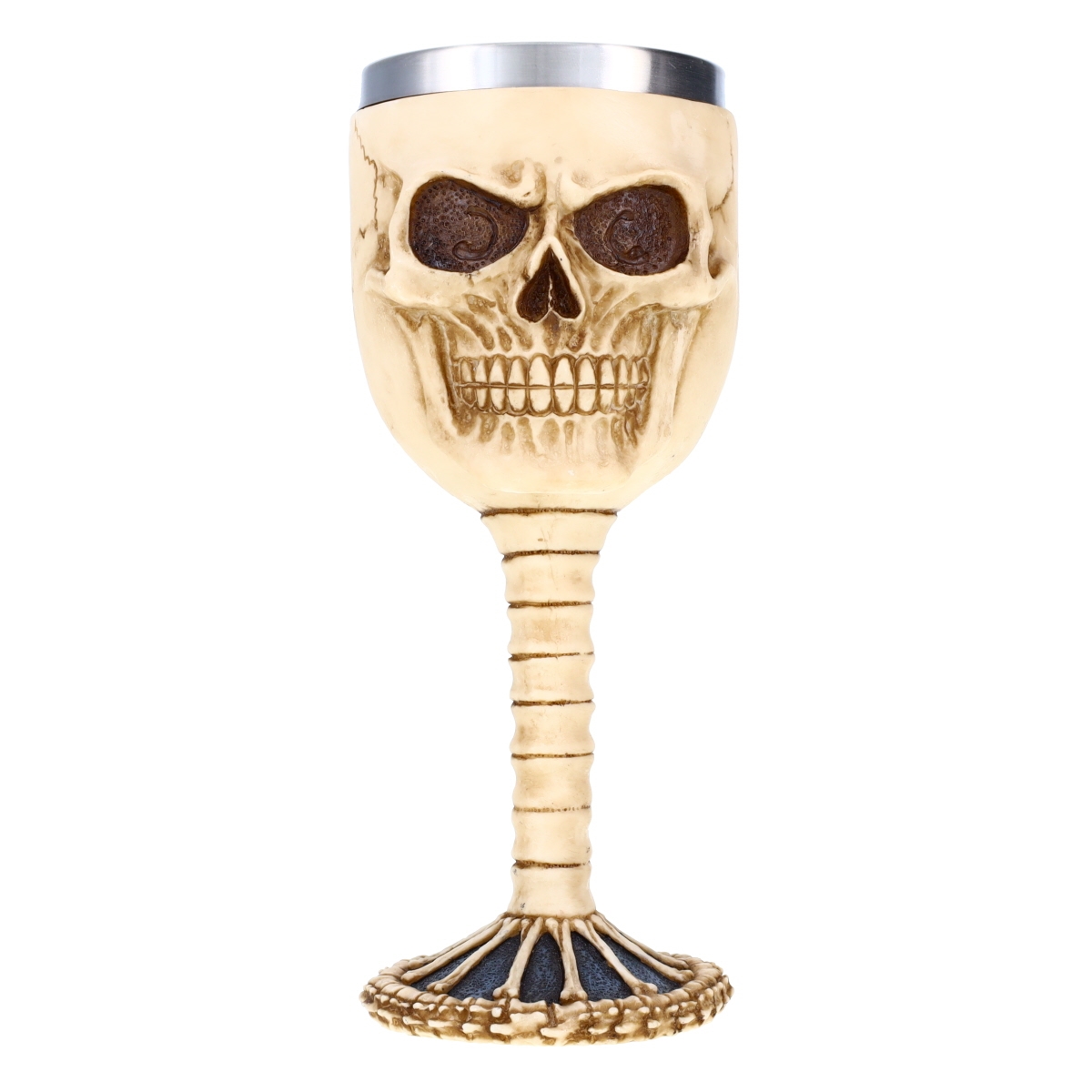 P714291  Large Skull and Bones Goblet P714291 Coffin Bar Goblet Gothic Decor Halloween Decorations for Indoors