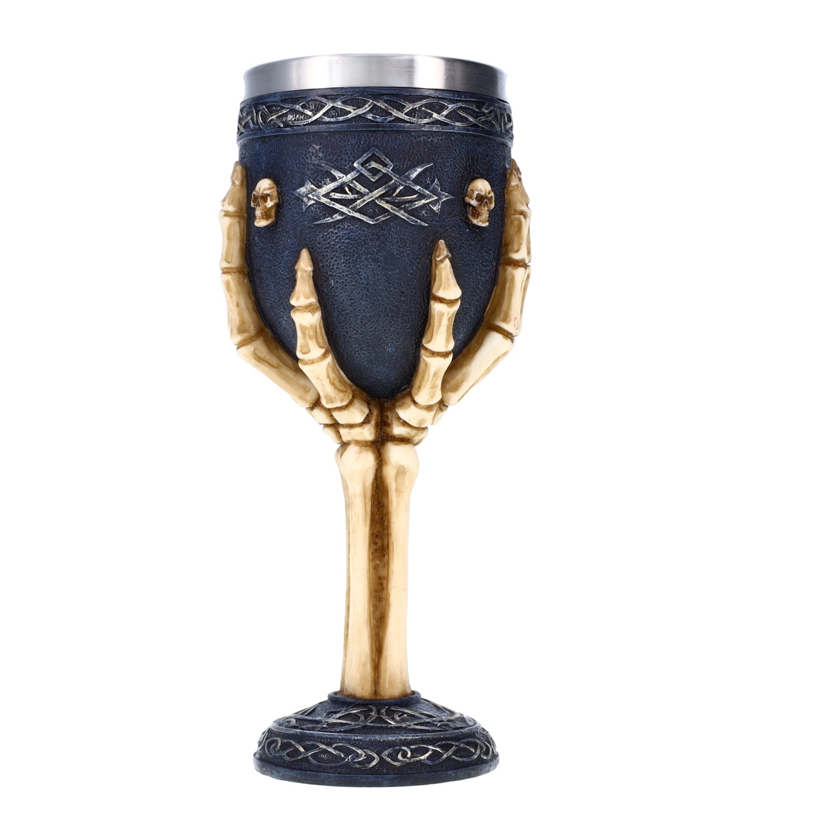 P714876  Skull and Bones Goblet P714876 Skeleton Hand Goblet Gothic Decor Halloween Decorations for Indoors D and D Wine Chalice