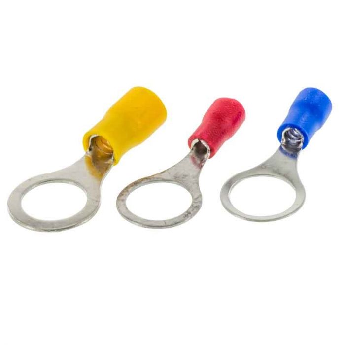 Assorted Vinyl Ring Terminals - 5/16 & 3/8 in. - Retail Pack - Durable Design