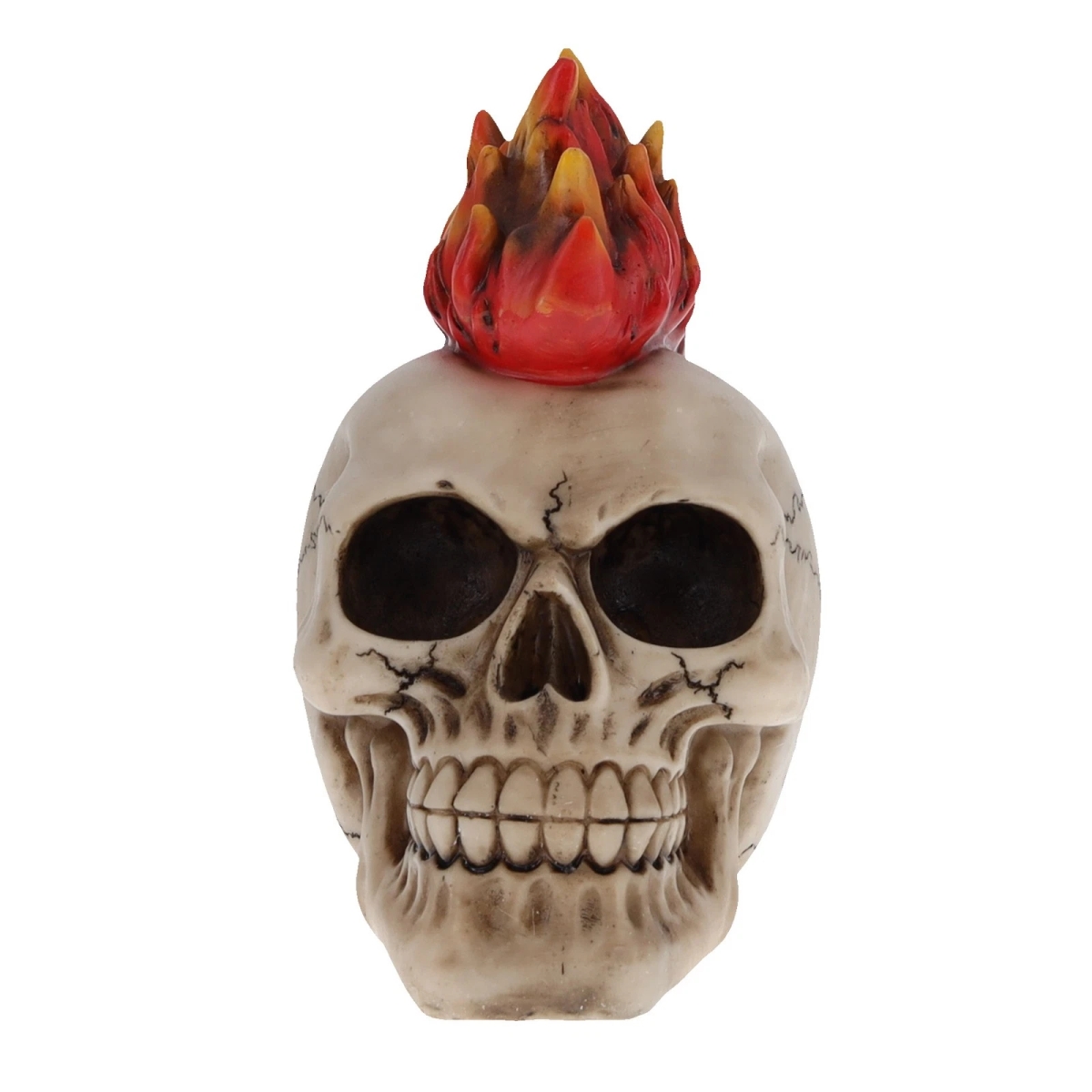 P784204 Skull with Flaming Mohawk