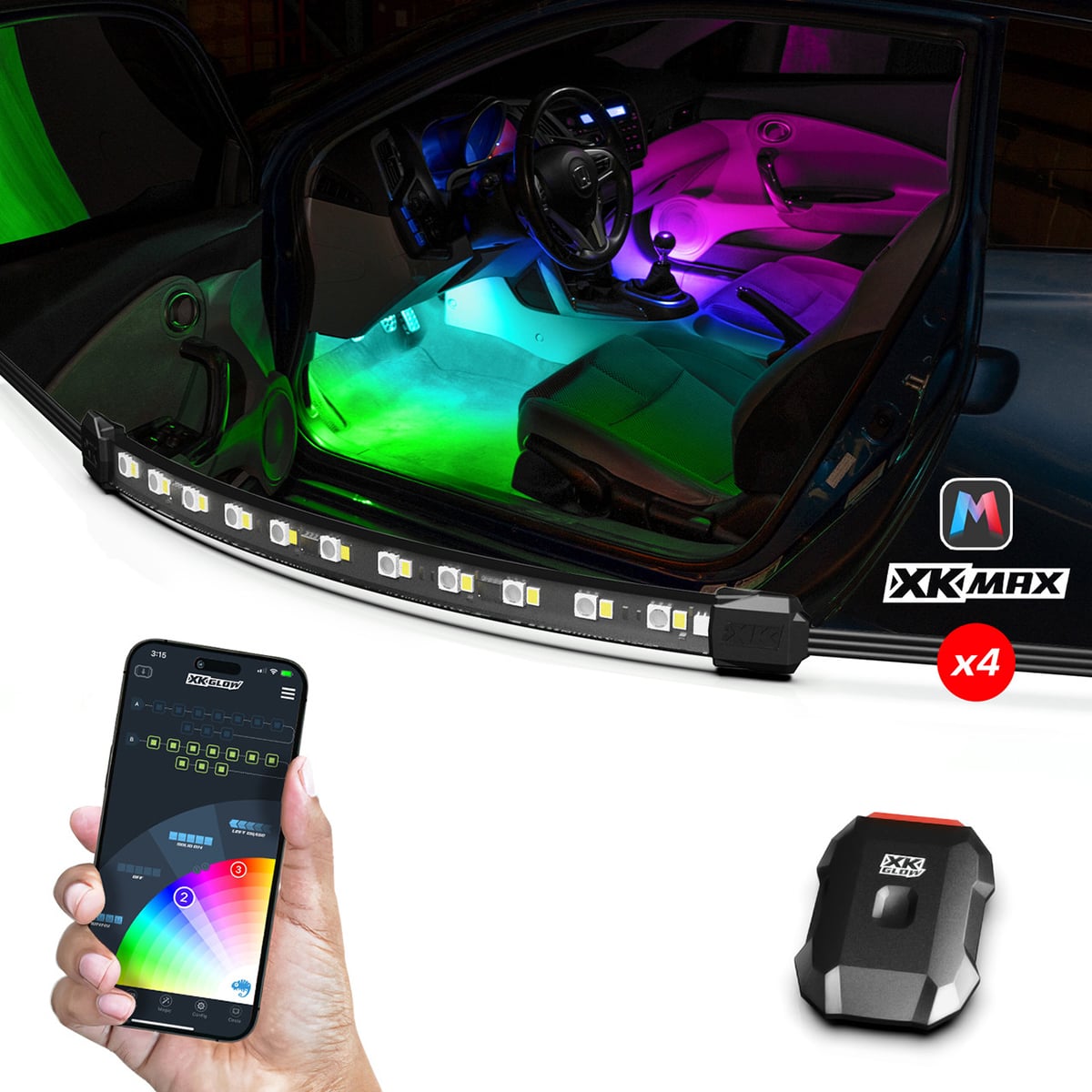 MXCARMINI Car Interior Kit - Universal Vehicle Accessory Set - 4 Piece