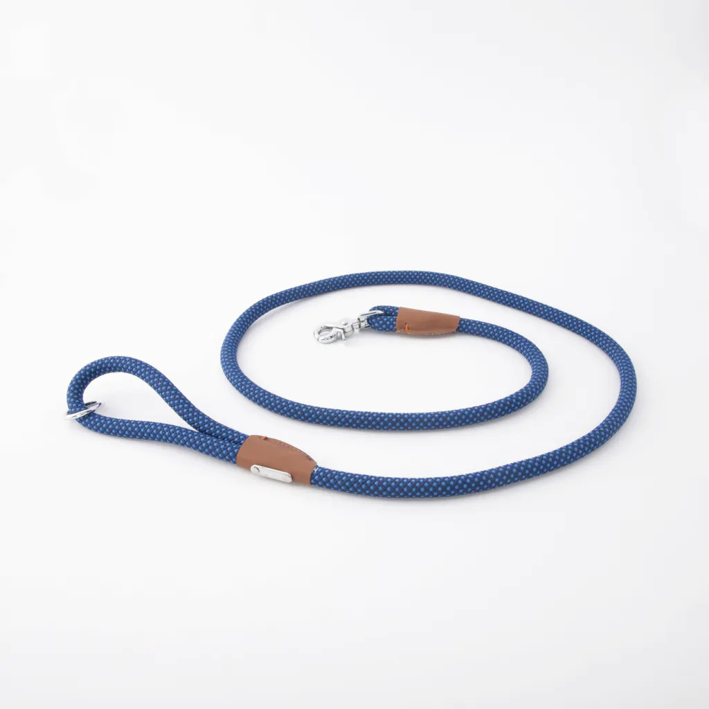 ZP376 5 ft. Mod Essential Rope Dog Leash - Navy