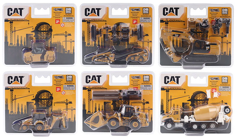 85699A 1-64 Scale Caterpillar Diecast Models S2 - 6 Count